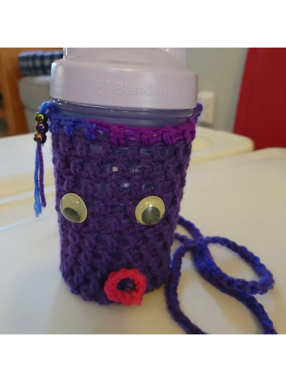 Fun Purple Crochet Bag w/ Eye Design